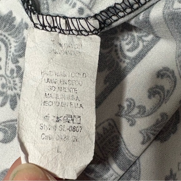 Magic Fit Women’s Large Black and White Long Sleeve Top - Picture 7 of 10